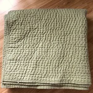 Pottery Barn Pick-Stitch Comforter Quilt F/Q